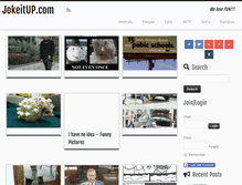 Tablet Screenshot of jokeitup.com